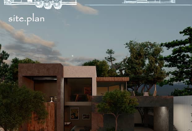 طراحی پروژه ویلای اخرایی در هفت باغ کرمان